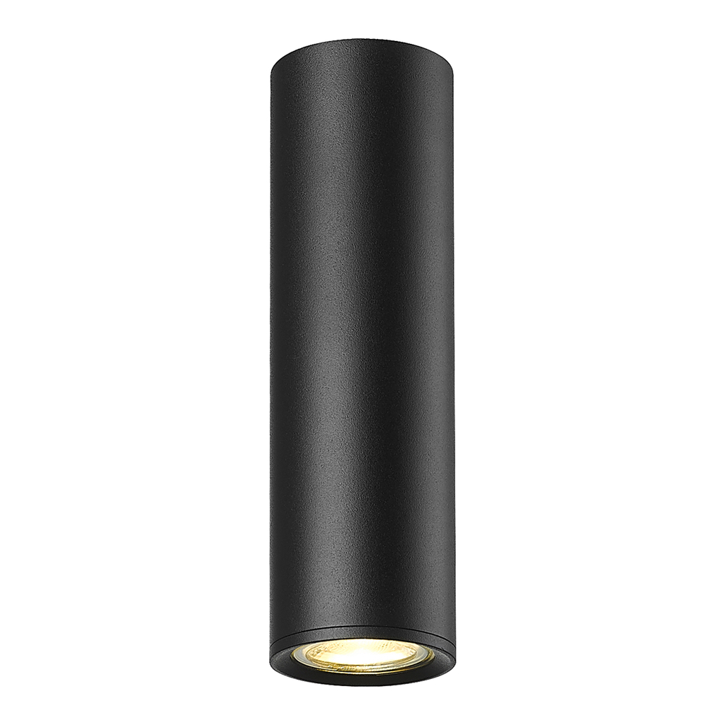 Stropné svietidlo tuba čierne matné LOYA 20 cm