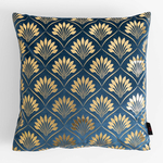 Dekoračná obliečka na vankúš v tmavomodrej farbe DEKAR 45x45 cm