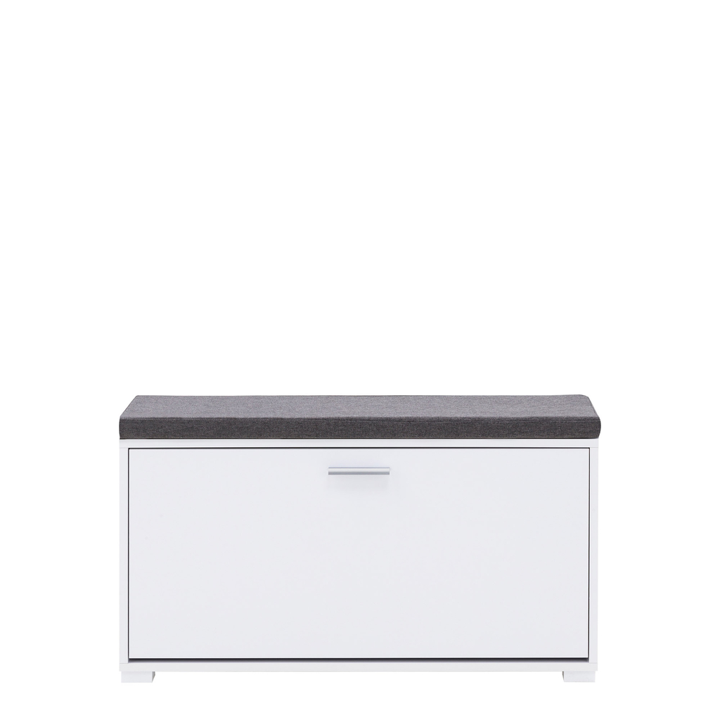 Skrinka na obuv so sedadlom 1K BIELA