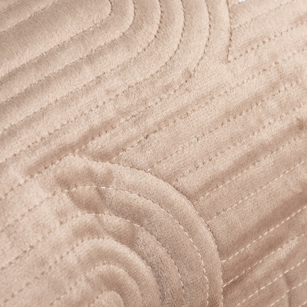 Geometrická velúrová obliečka na vankúš sivá JONES 45x45 cm