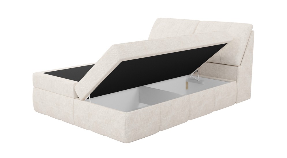 Kontinentálna posteľ LORENZO HR 160x200 cm, krémová