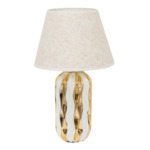 Stolná lampa 7109 bielo-zlatá