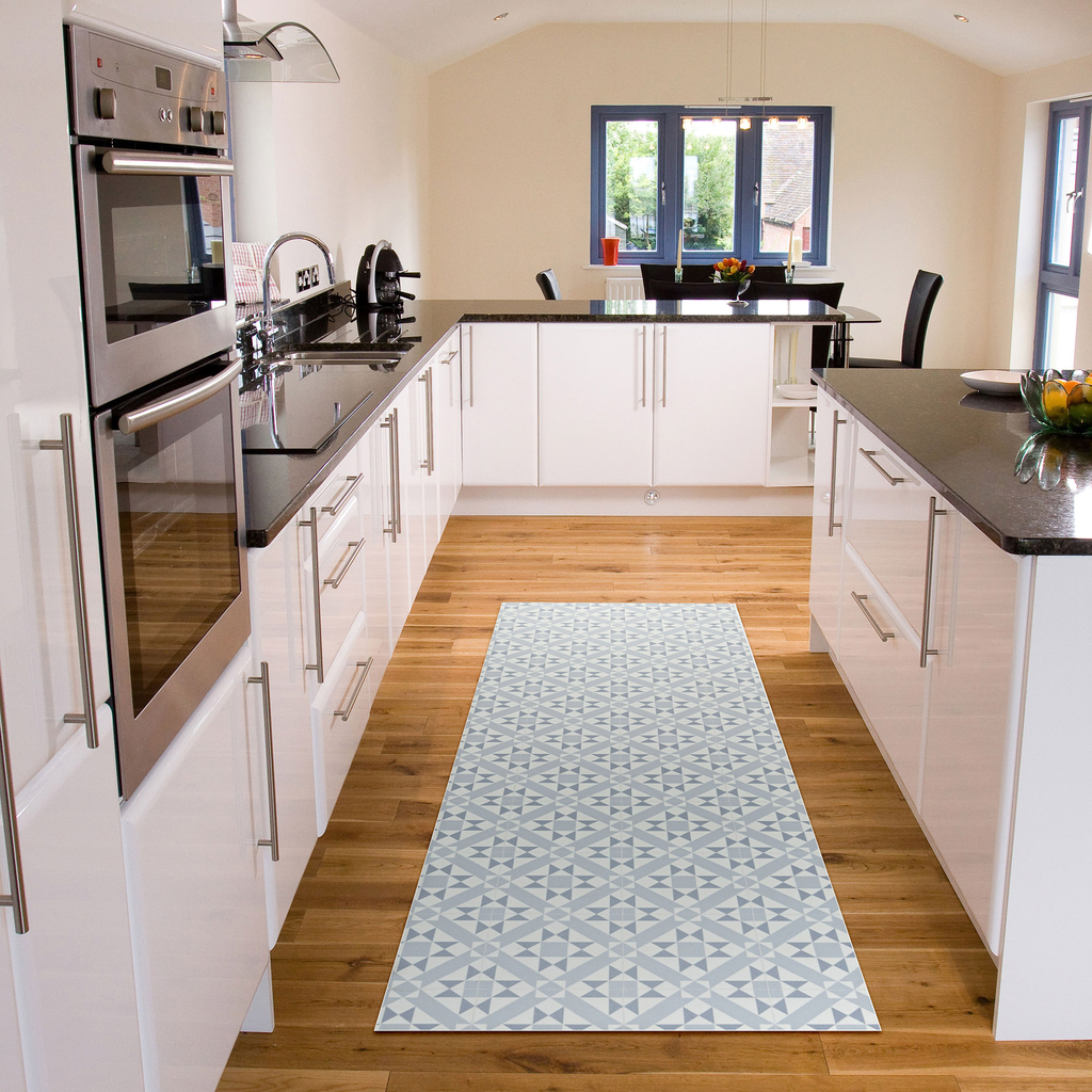 Behúň do kuchyne vo hviezdy šedé 67x200 cm