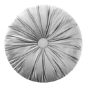 Dekoratívny okrúhly vankúš SELMA svetlosivý 40 cm