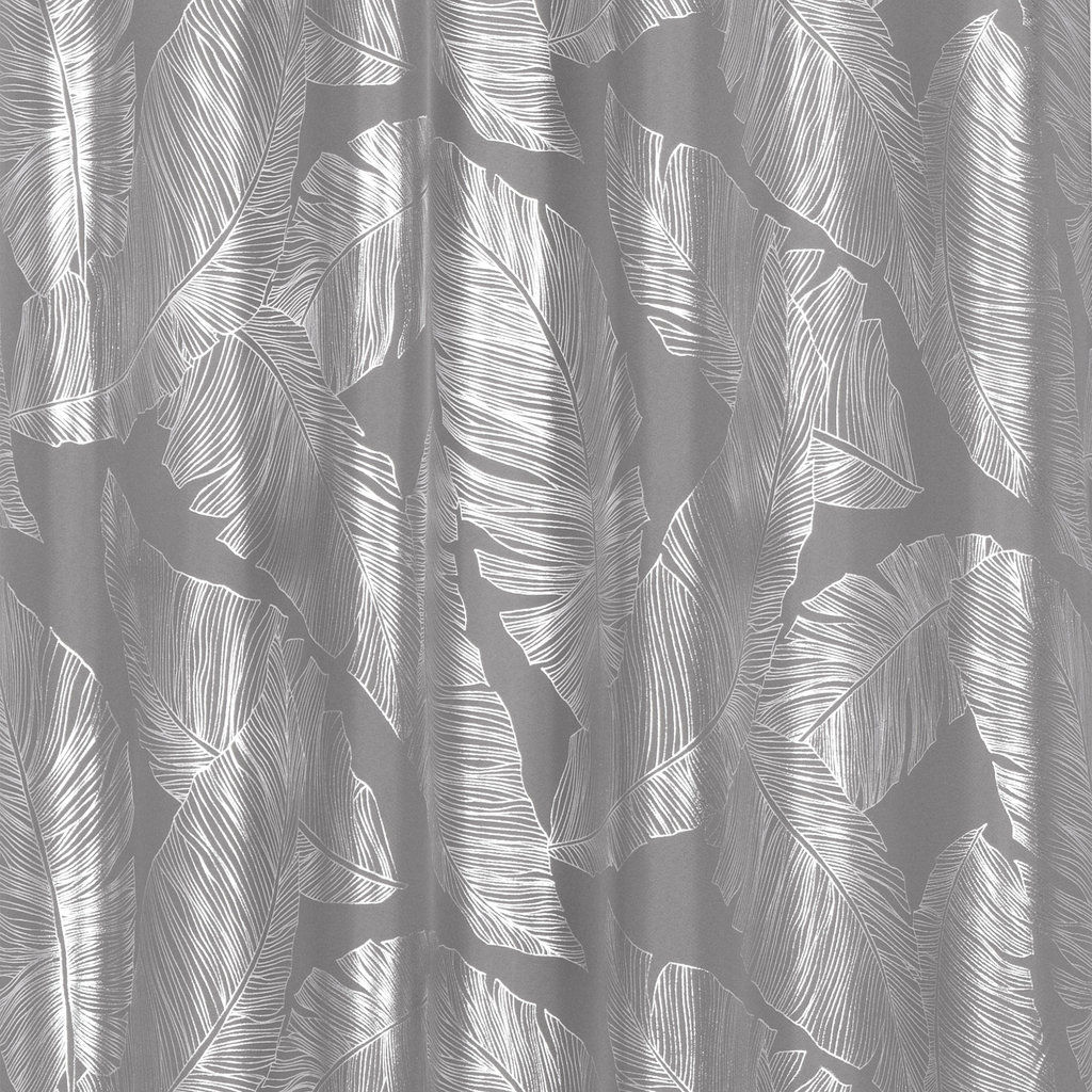 Záves do obývačky na kruhy sivý VANUA 140 x 260 cm