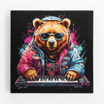 Maľba na plátne MEDVEDÍK 28x28 cm