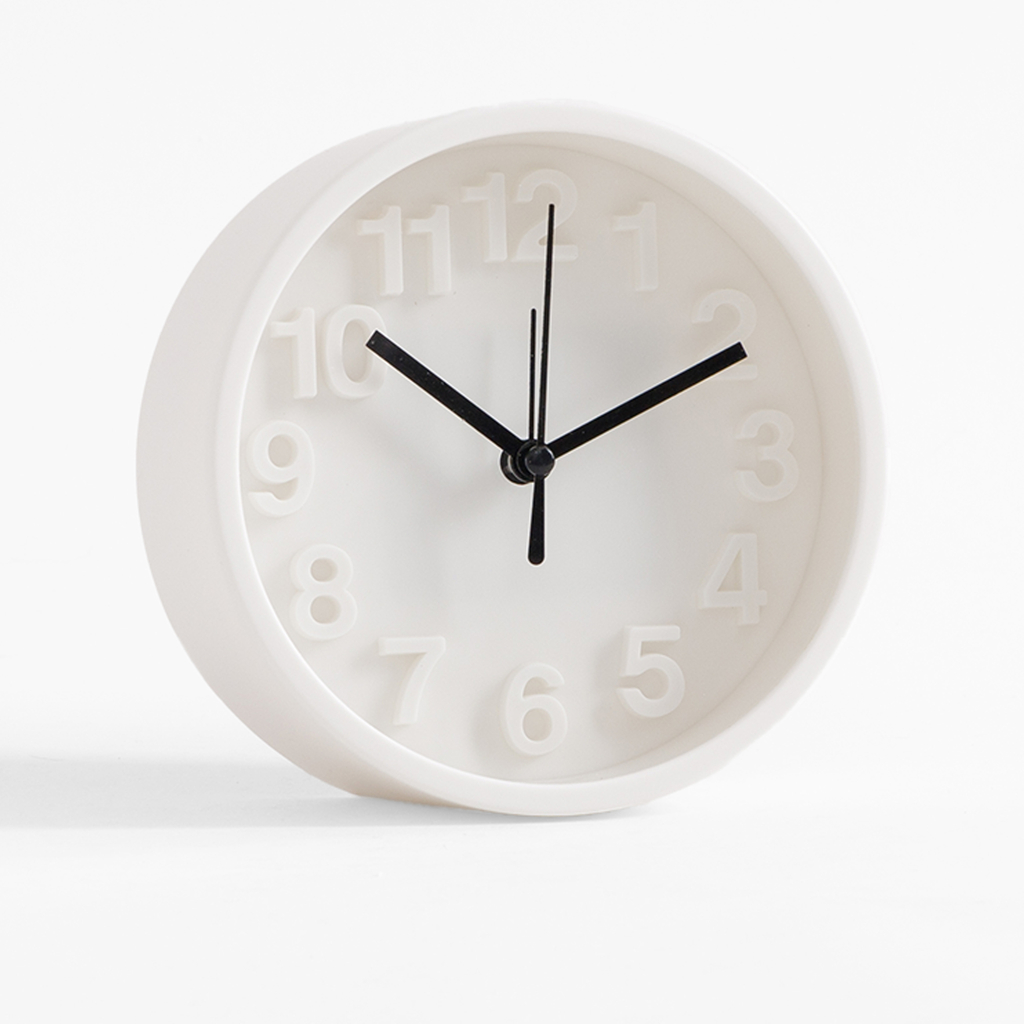 Budík biely 13,1 cm