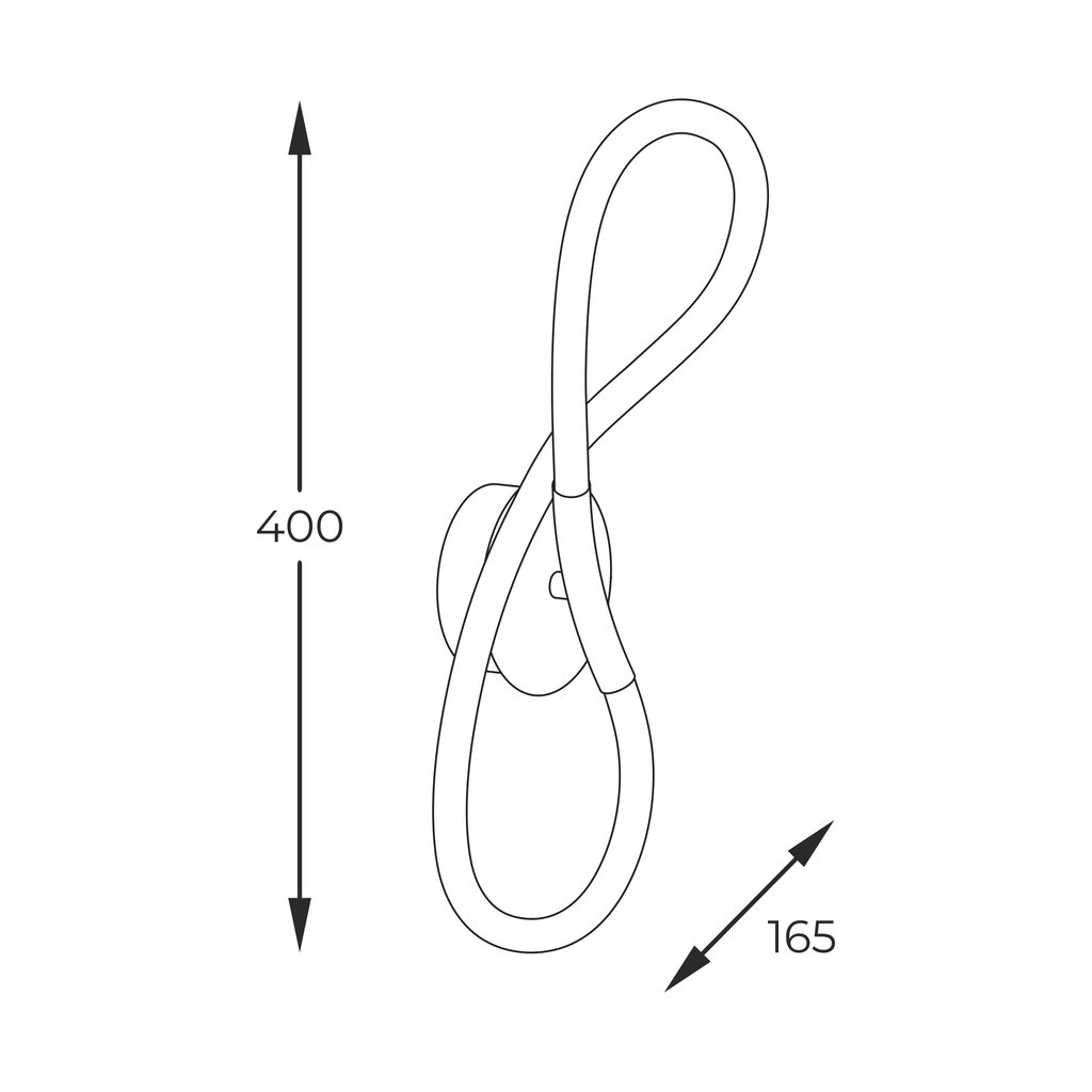 LED nástenné svietidlo BALBO čierne