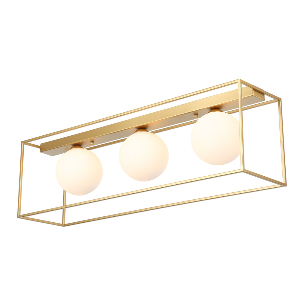 Stropné svietidlo MEDIAMO 3 gule zlaté