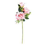 Umelý kvet ružová ruža 85 cm