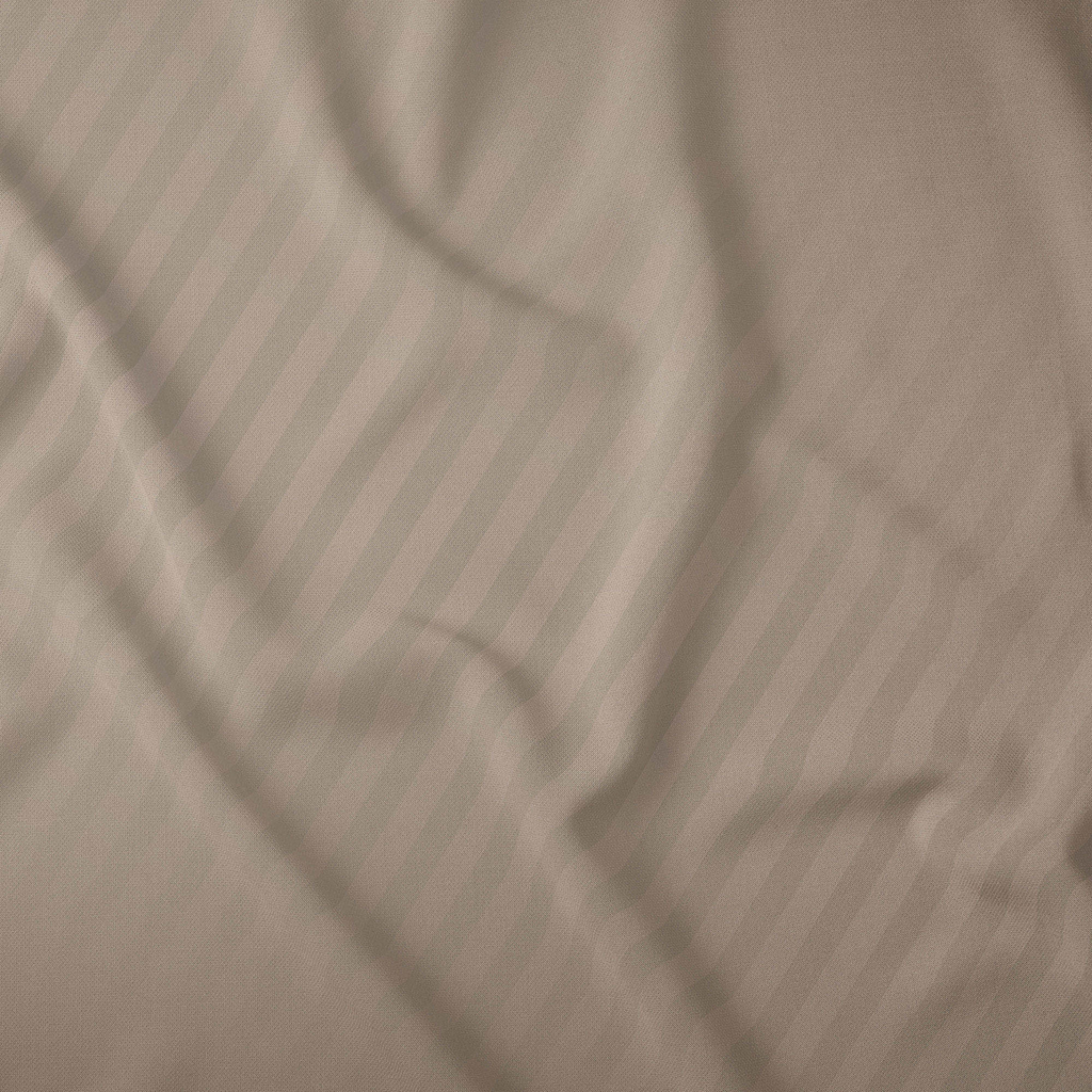 Bavlnená damašková posteľná bielizeň PURE, taupe 220x200 cm