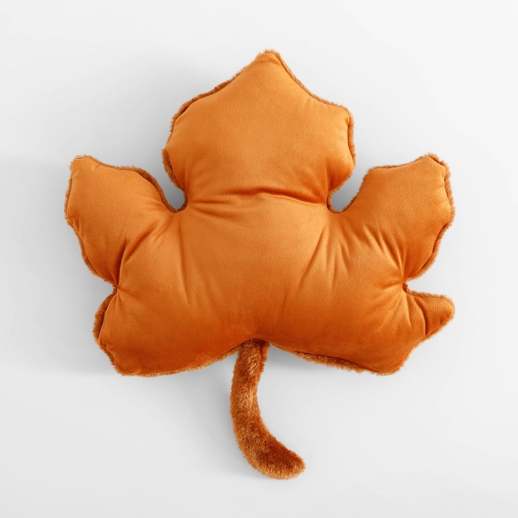 Dekoračný vankúš javorový list hnedý 40x45 cm