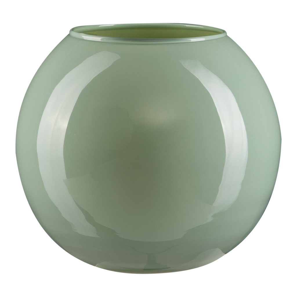 Svetlozelená váza GUĽA 17 cm