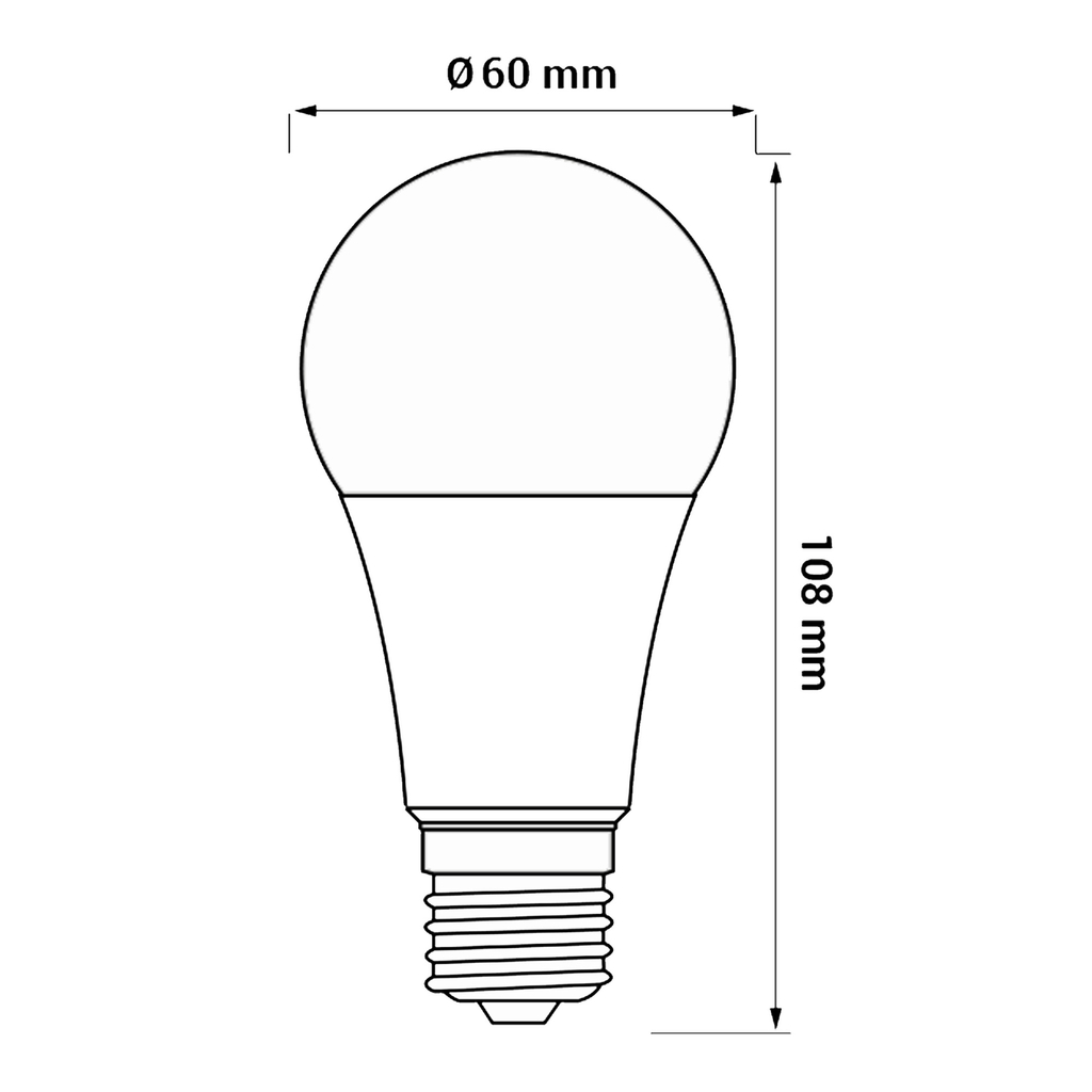 Žiarovka LED E27 7,5W studená farba ORO-ATOS-E27-A60-7,5W-CW