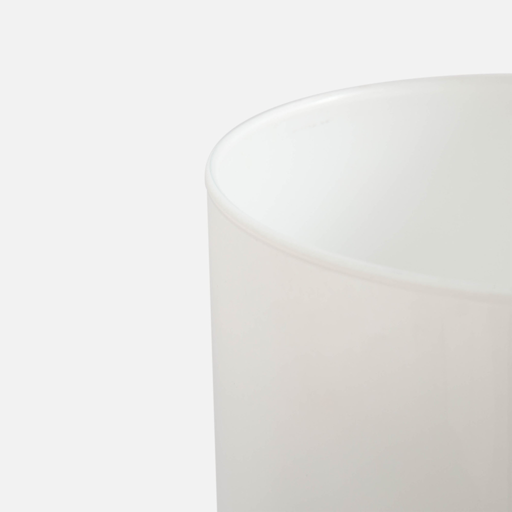 Sklenená váza biela LUCA 29 cm