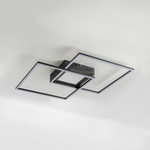 Stropné svietidlo LED RGB čierne LUMI s diaľkovým ovládačom