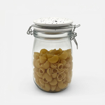 Sklenená nádoba s keramickým vekom 1 l