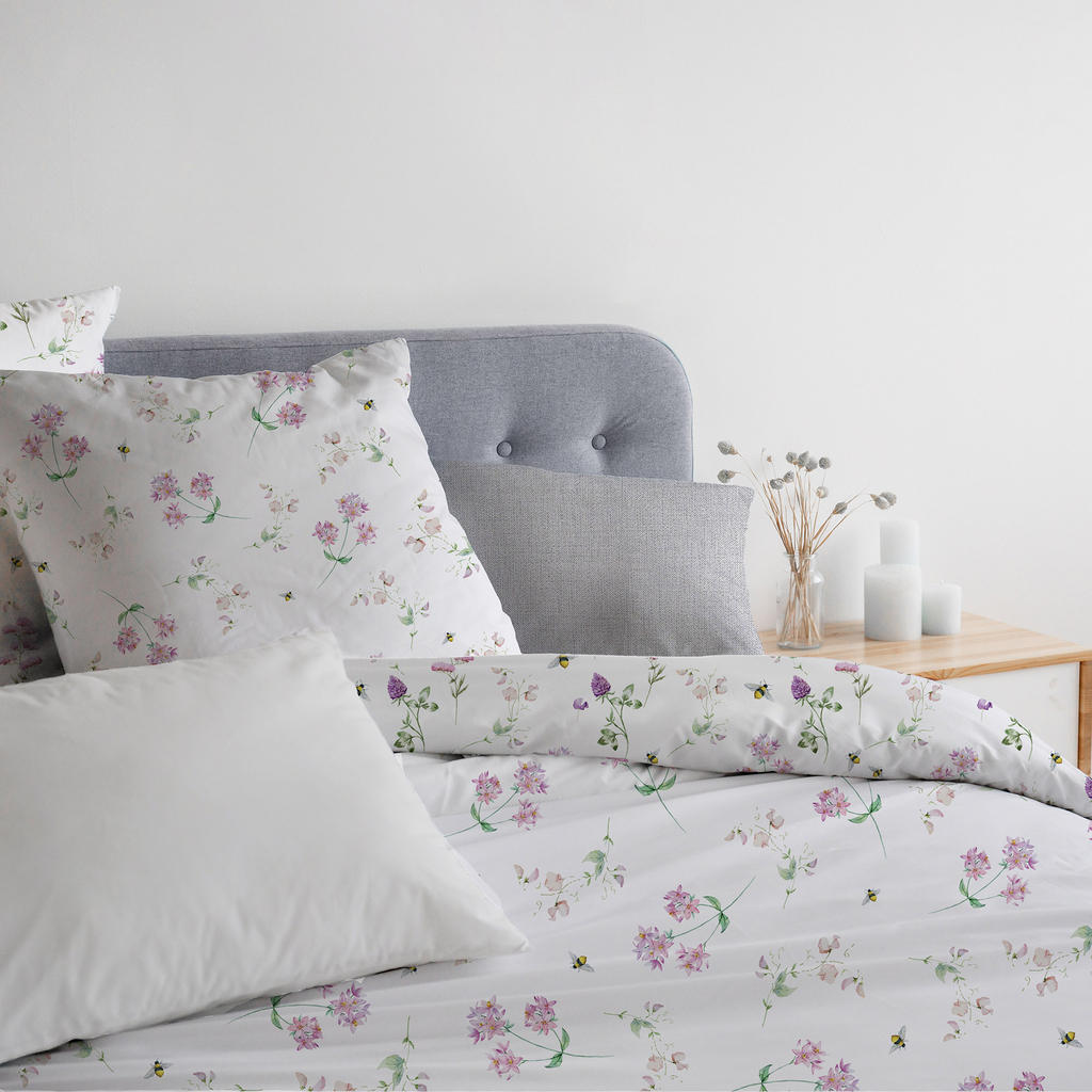 Bavlnená posteľná bielizeň COTTAGE HOME s ružovými kvetmi 160x200 cm