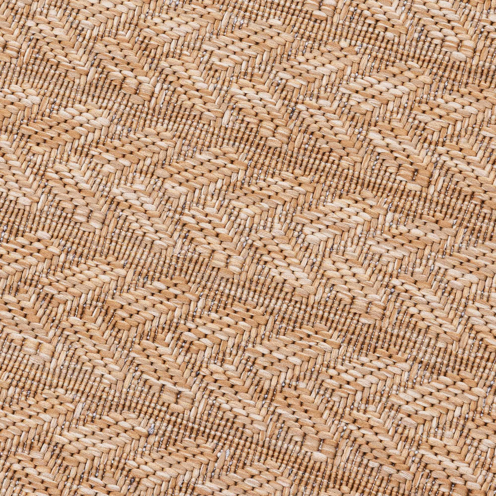 Vonkajší koberec so vzorom rybia kosť ROUND 200 x 290 cm