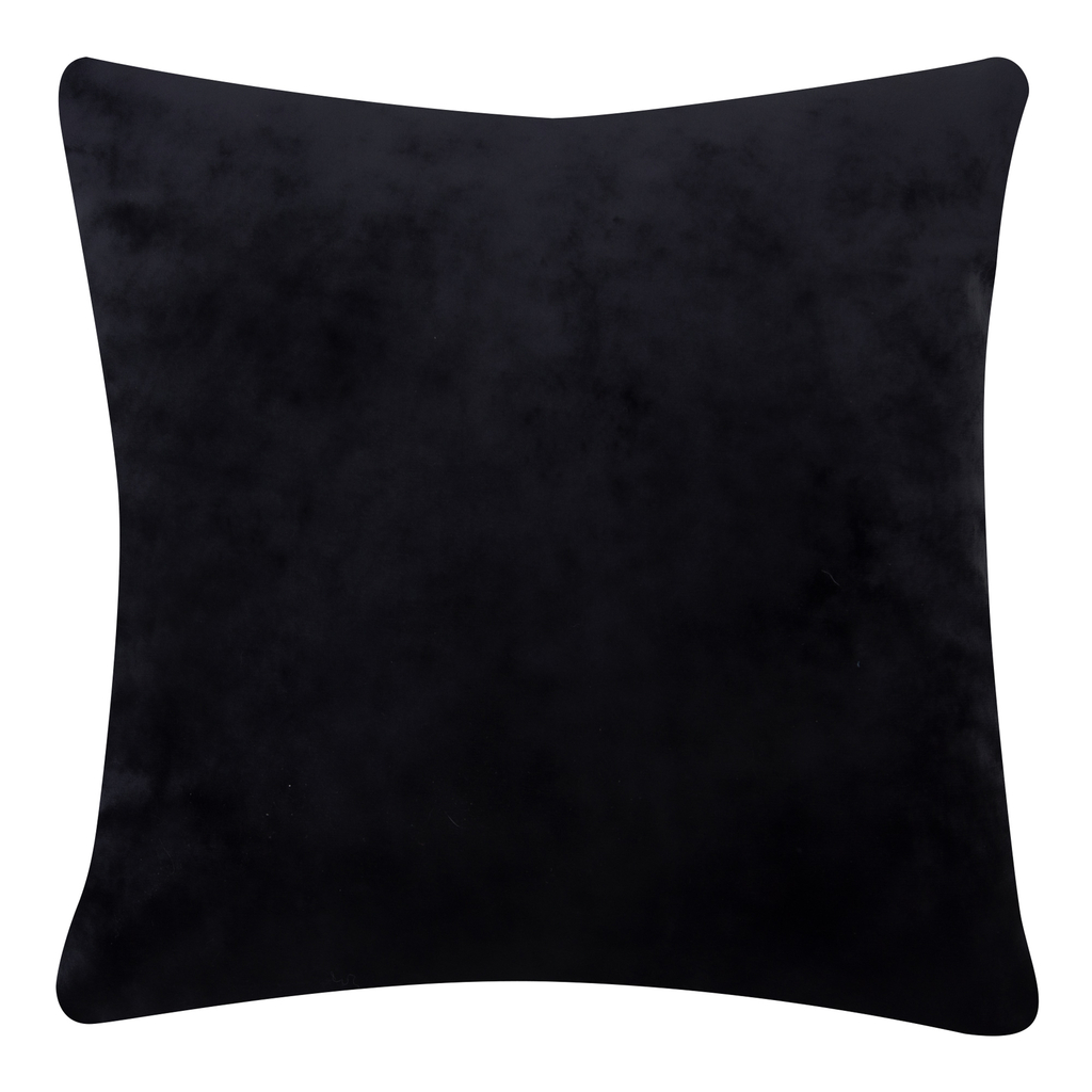 Dekoratívna obliečka na vankúš zamatová čierna MIRAGE 45x45 cm