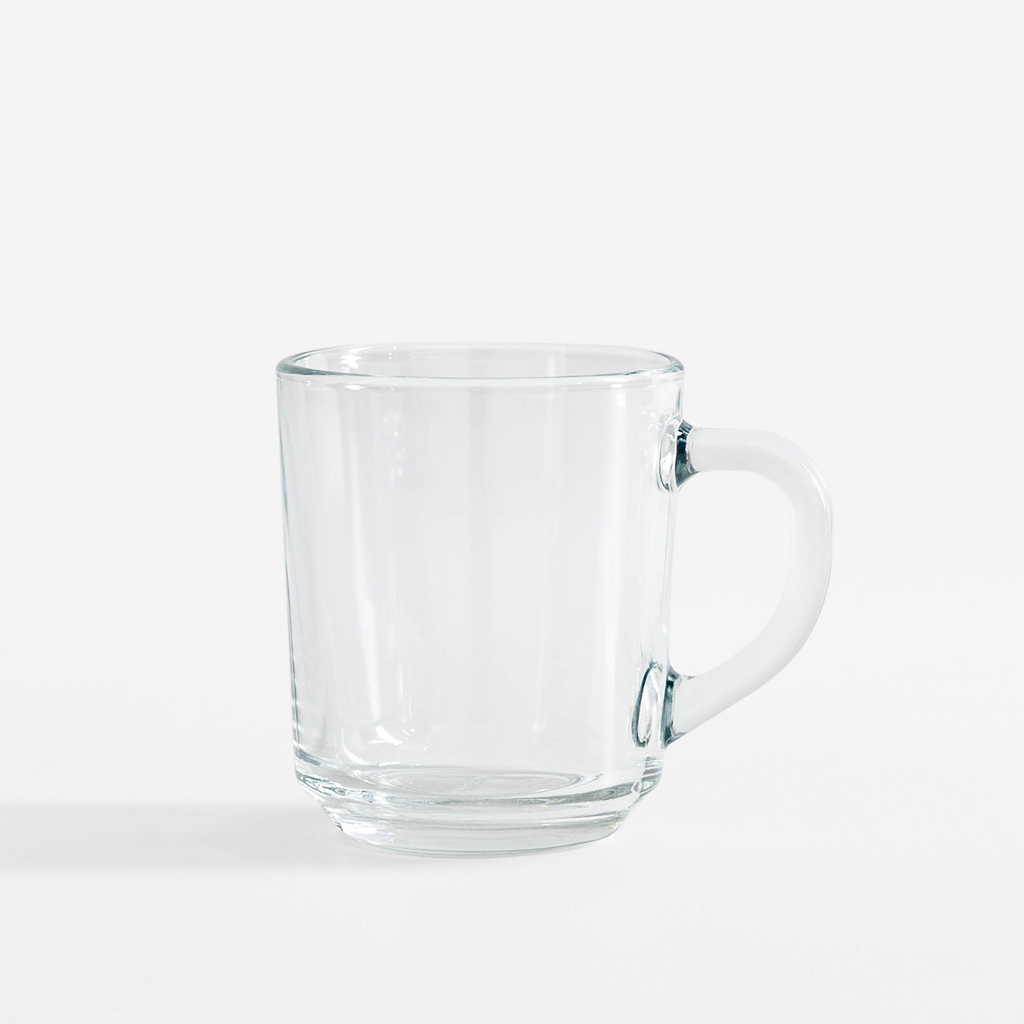 Priehľadný hrnček s uchom ŠTANDARD 250 ml