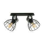 Bodové stropné svietidlo ALANO 2121 čierne, 2xE27