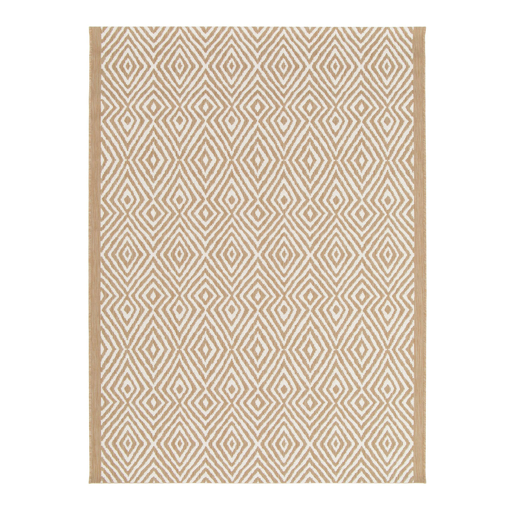 Koberec GINO s kosoštvorcovým vzorom, béžový 120x170 cm