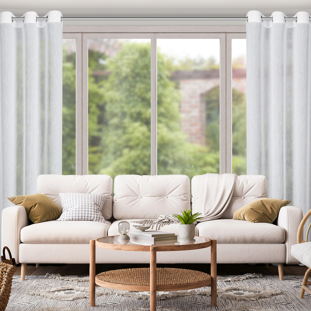 Záclona na priechodkách biela ANIA 140x250 cm