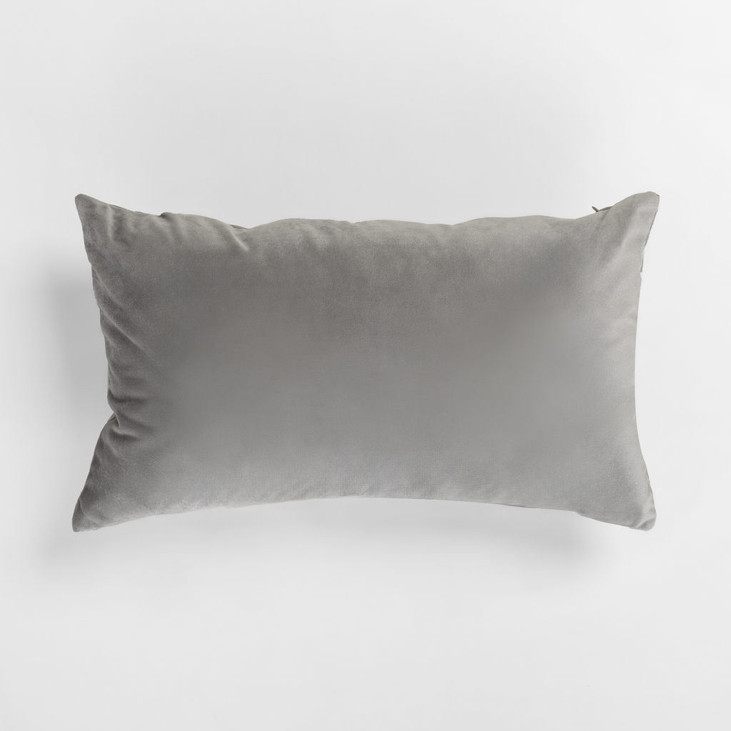 Dekoratívna kvetinová obliečka na vankúš DAISY sivá 30x50 cm