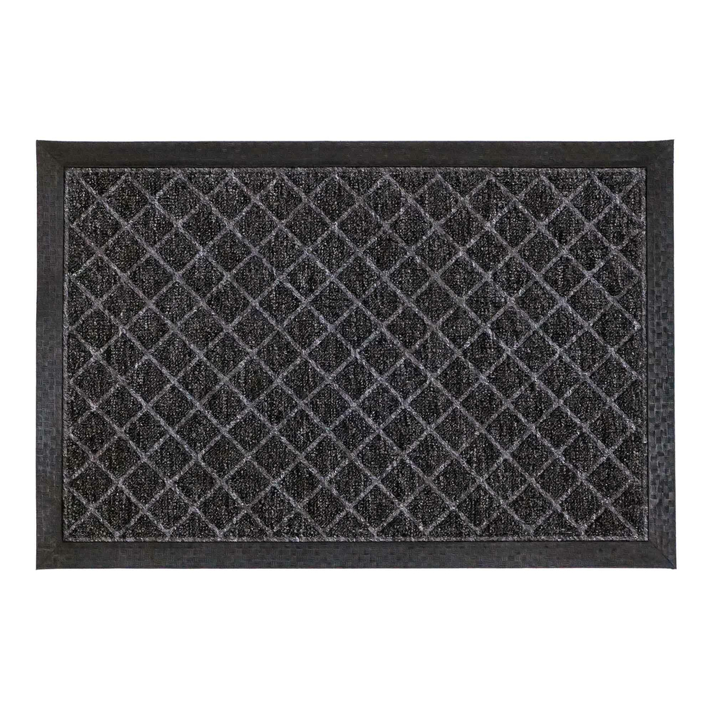 Gumená rohožka s kosoštvorcovým vzorom 40x60 cm