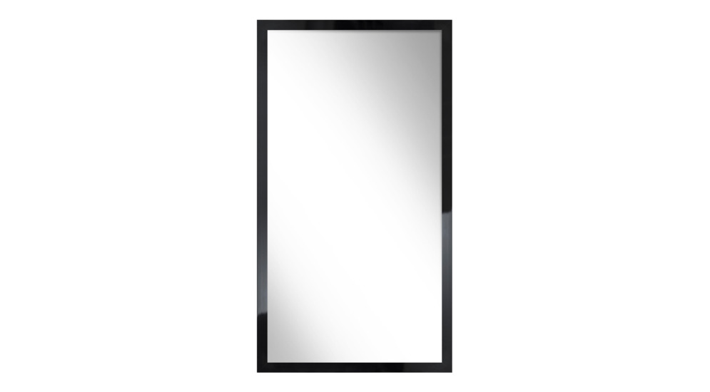 Zrkadlo s čiernym rámom SLIM 67,5 x 127,5 cm