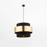 Závesné svietidlo v čierno-zlatom prevedení CALISTO NEW fi 50 cm