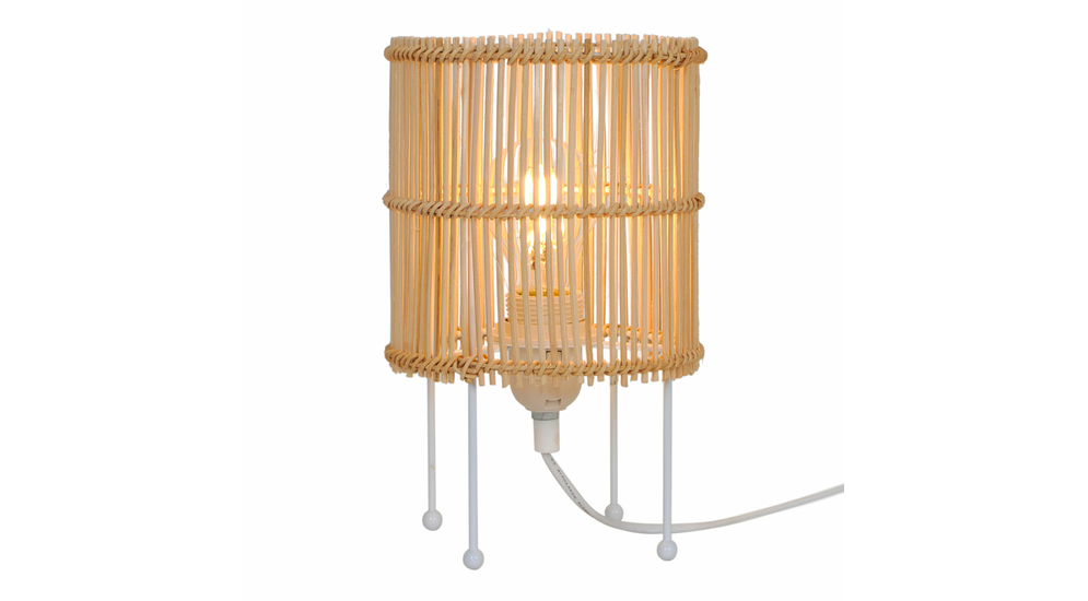 Ratanová stolná lampa EDIN 26x15 cm