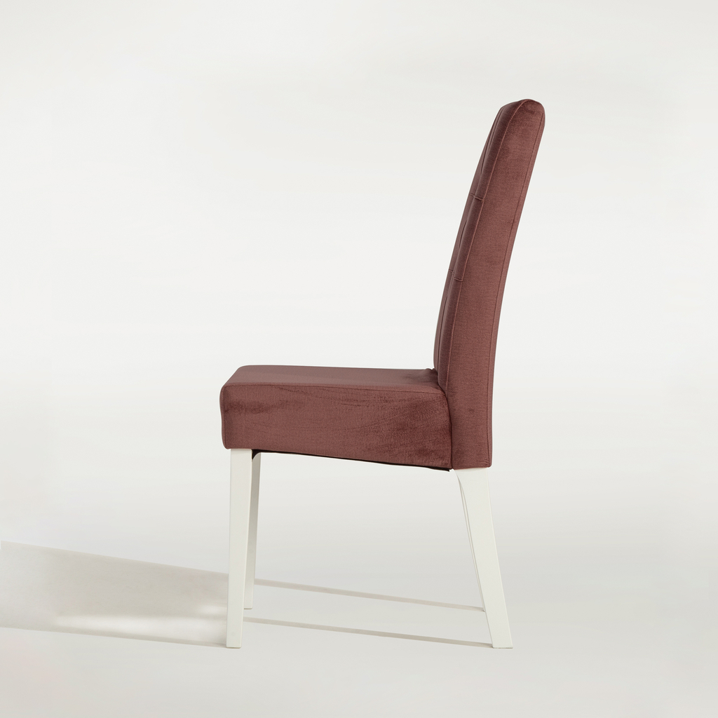 Velúrová stolička CASSIM ružová