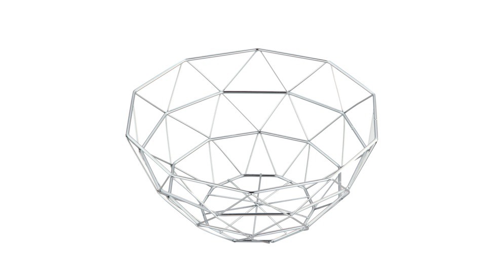 Dekoračný okrúhly kovový košík 31x17,5 cm