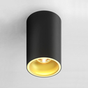 Bodové svietidlo na povrchovú montáž DEEP čierno-zlaté