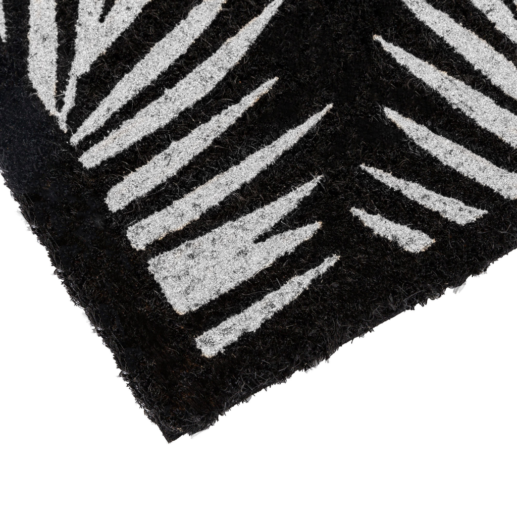 Kokosová rohožka s motívom palmových listov 40x60 cm