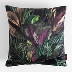 Obliečka na vankúš v listoch čiernej farby MADERA 45x45 cm