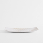 Dekoratívny tanier biely 34x13 cm