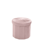 Okrúhla skladacia taburetka ružová 38x38 cm