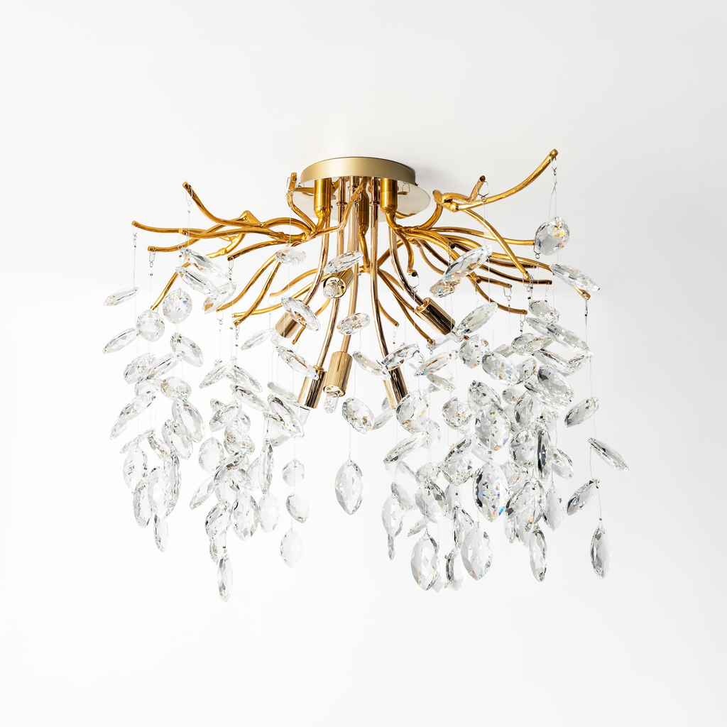 Stropné svietidlo zlaté CINDY 50 cm