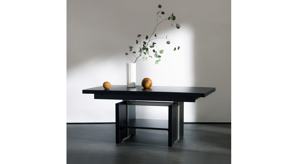 Rozkladací kávový stôl PANEVO čierny