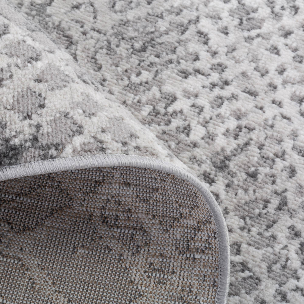 Retro koberec v striebornej farbe MIRACLE 80x150 cm