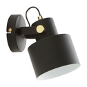 Čierno-zlatá nástenná lampa DRACO