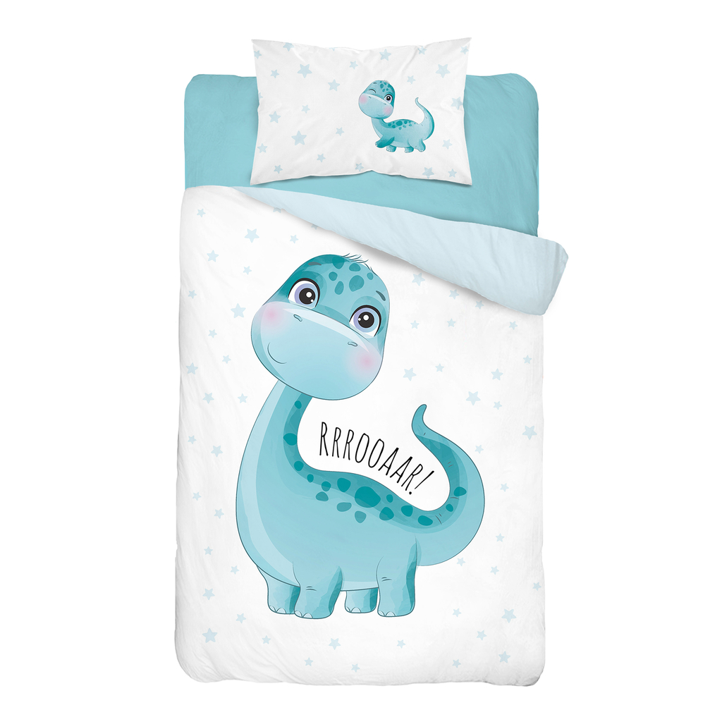 Bavlnené obliečky MALÝ DINOSAURUS 100x135 cm