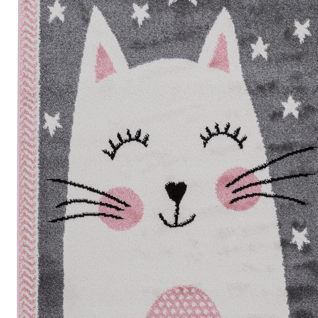 Sivý koberec, králik HAPPY 80x150 cm