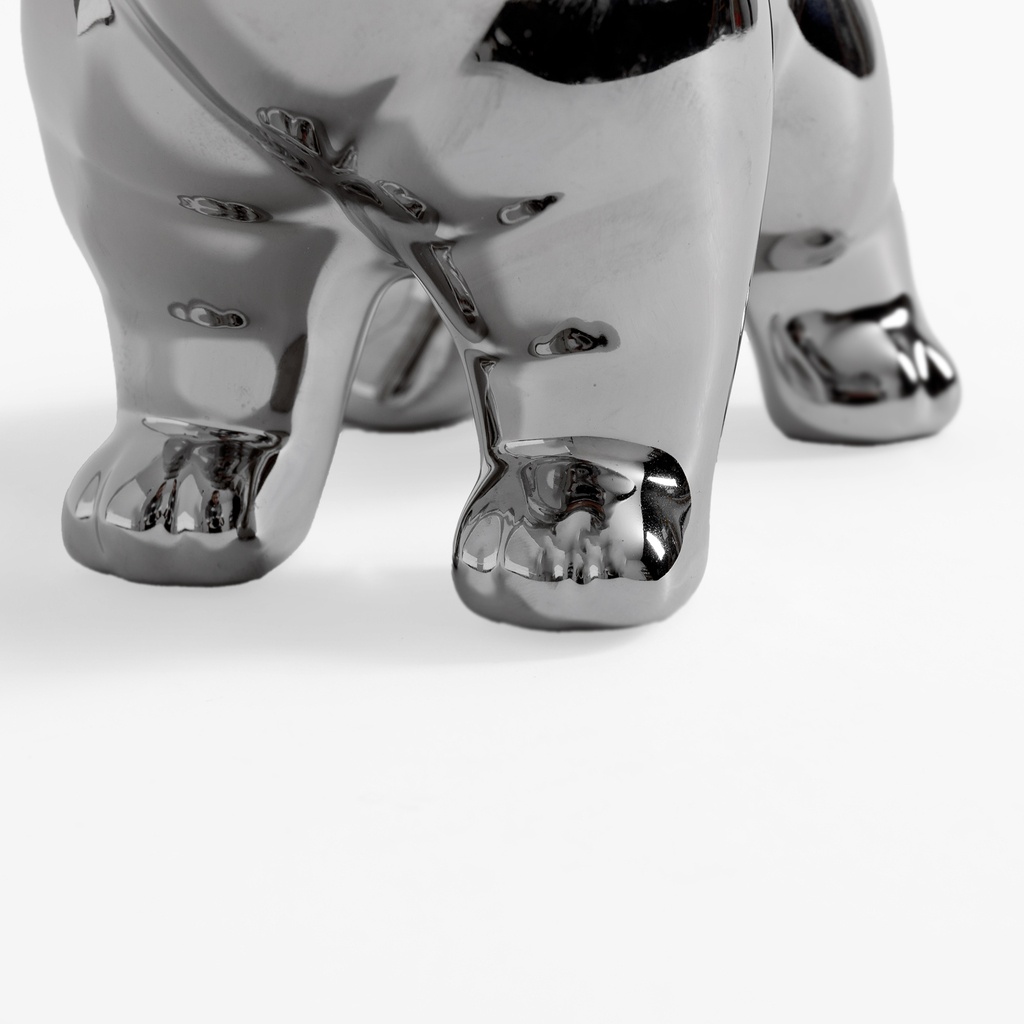 Dekoratívna strieborná figúrka PES 20 cm