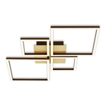 Stropná lampa LED otočná zlato hnedá FRAME 75 cm