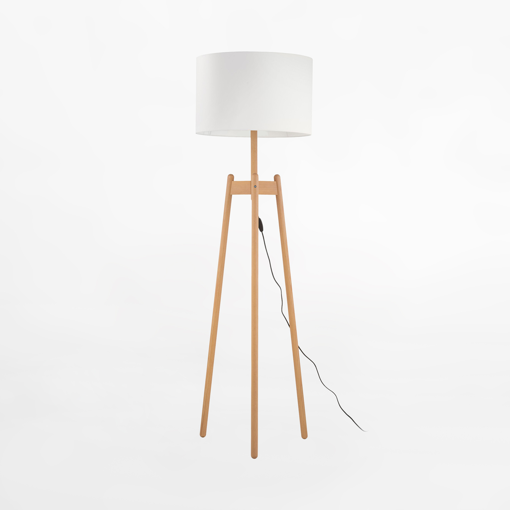 Stojacia lampa biela PEREZ