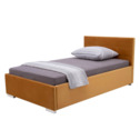 Horčicová posteľ s úložným priestorom MEZO 120 x 200 cm